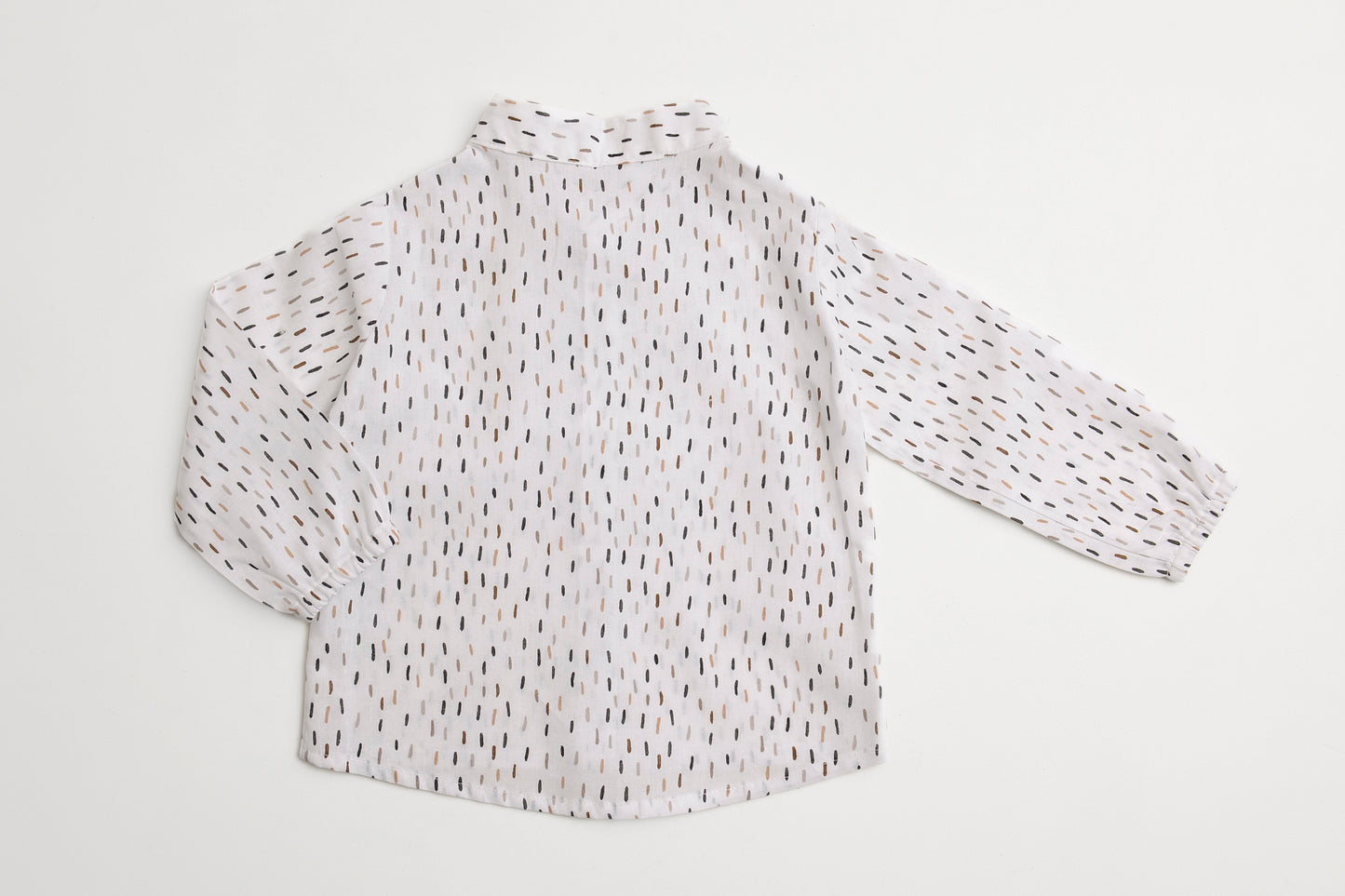 Camicetta di cotone organico con stampa "brush"