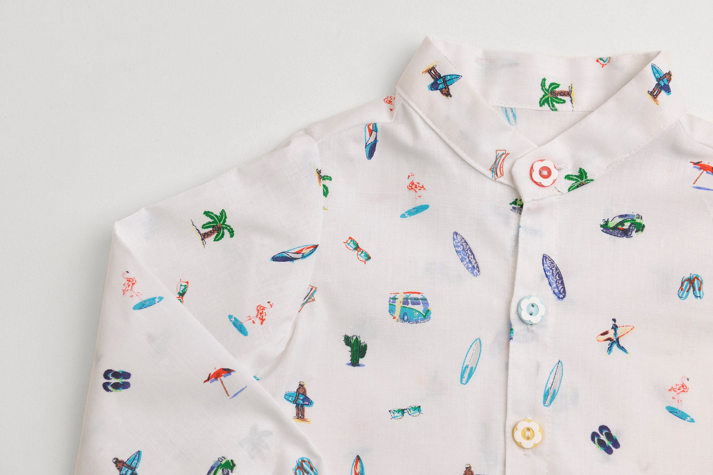 Camicetta di cotone organico con stampa "summer"