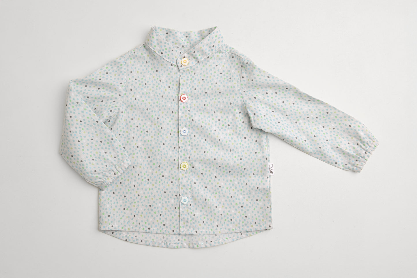 Camicetta di cotone organico con stampa a pois